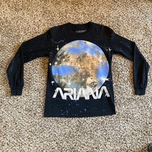Official Ariana Grande merch: NASA 1993 Black Long- Sleeve T-Shirt